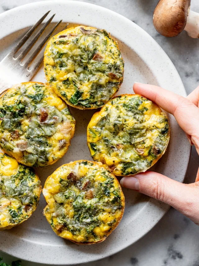 Kale and Mushroom Egg Bites Recipe