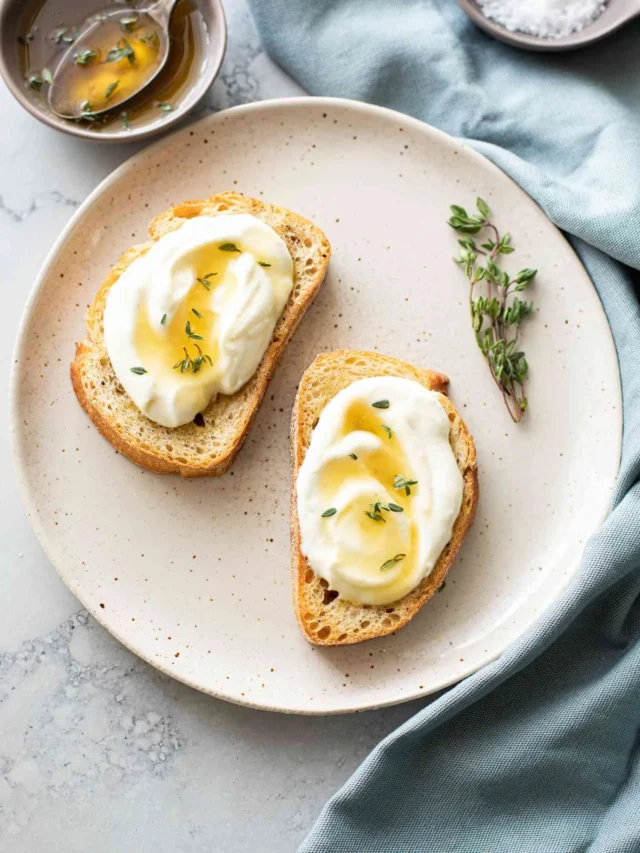 Easy Whipped Ricotta Toast