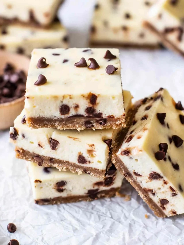 Chocolate Chip Cheesecake Bars Recipe